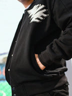 REPRESENT Evo Legacy : Unisex Black Varsity Jacket