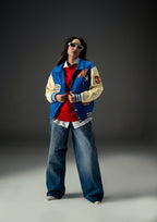 Unisex Evo Vintage Varsity Jacket