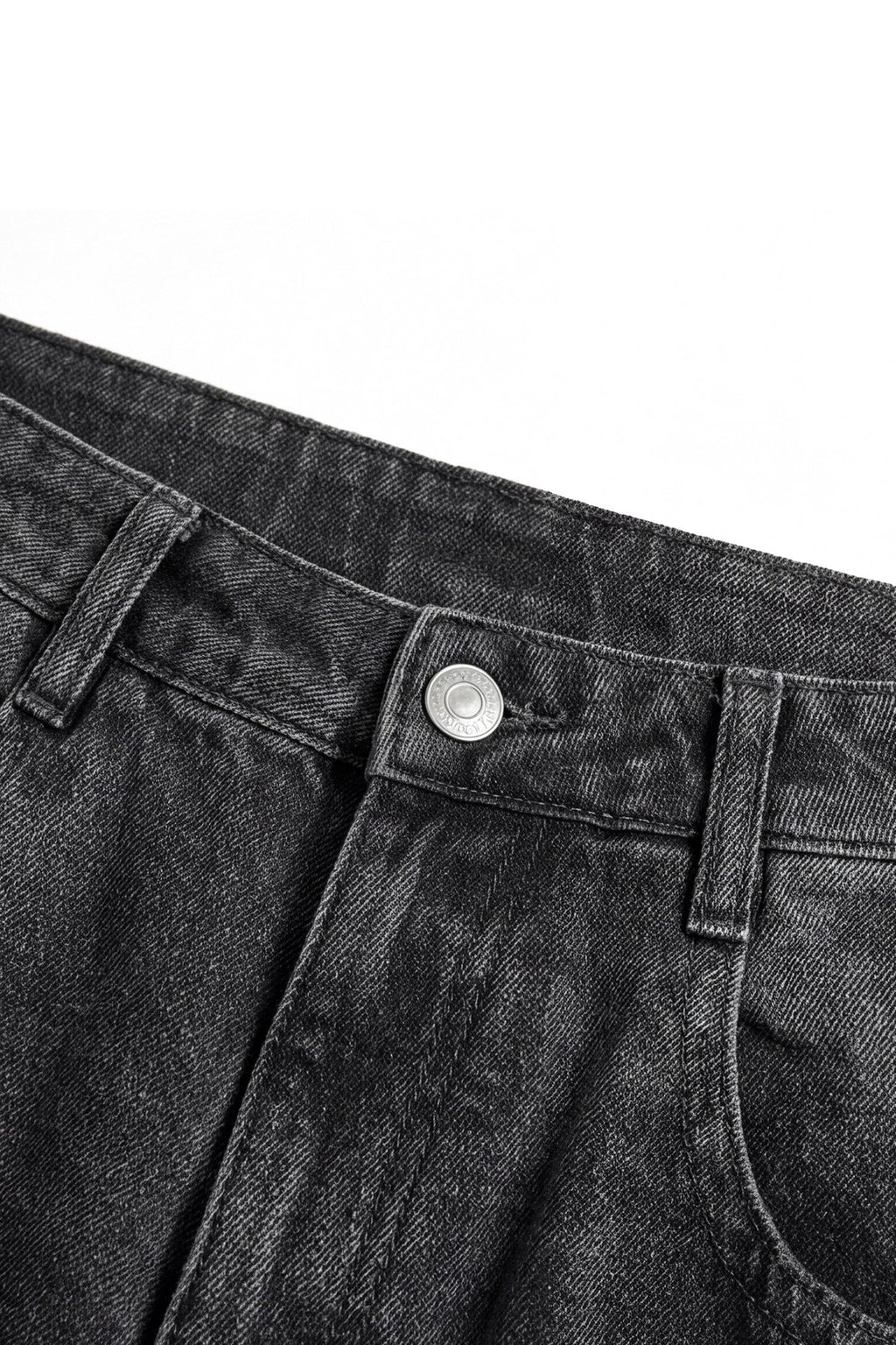 ND CITY™ Grey Mid Washed Baggy Fit Denim Jeans